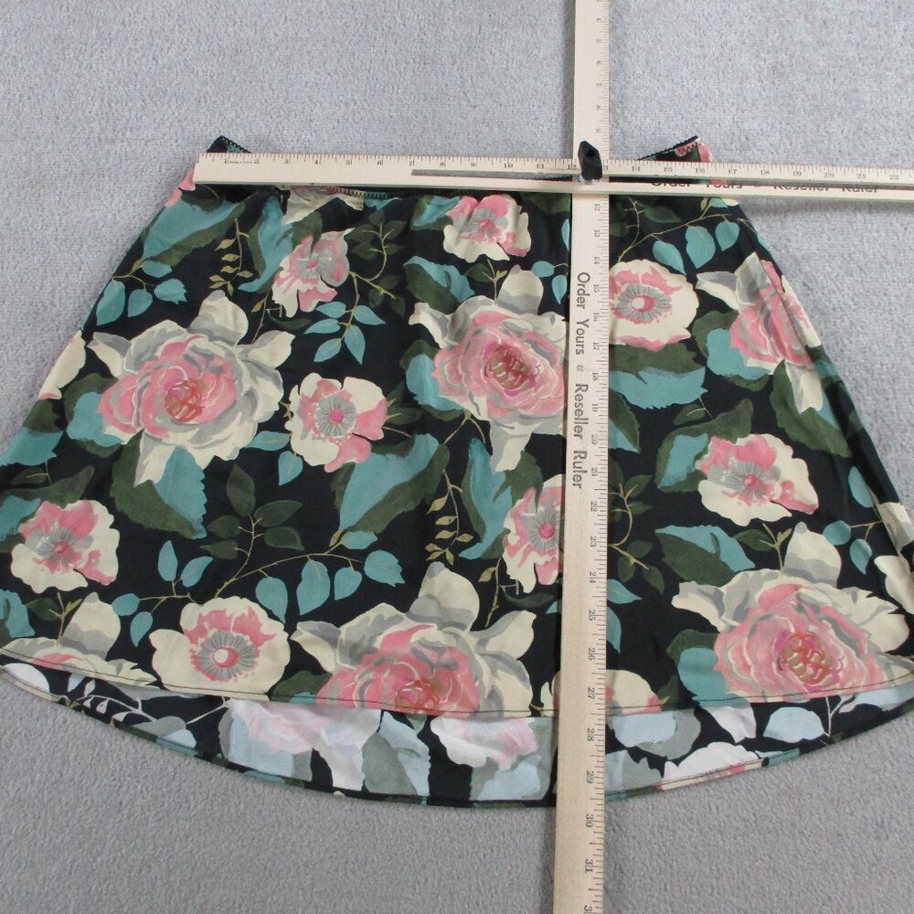DOEN Skirt Womens XL Rose Garden Floral Giulietta 100% Silk 1920s Style EUC - Picture 5 of 11